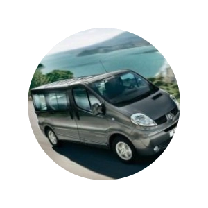 Renault Traffic (8 passengers + driverguide)